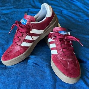 Adidas Mens size 9 Busenitz Pro Shoe. Very nice red & white. Lightly worn